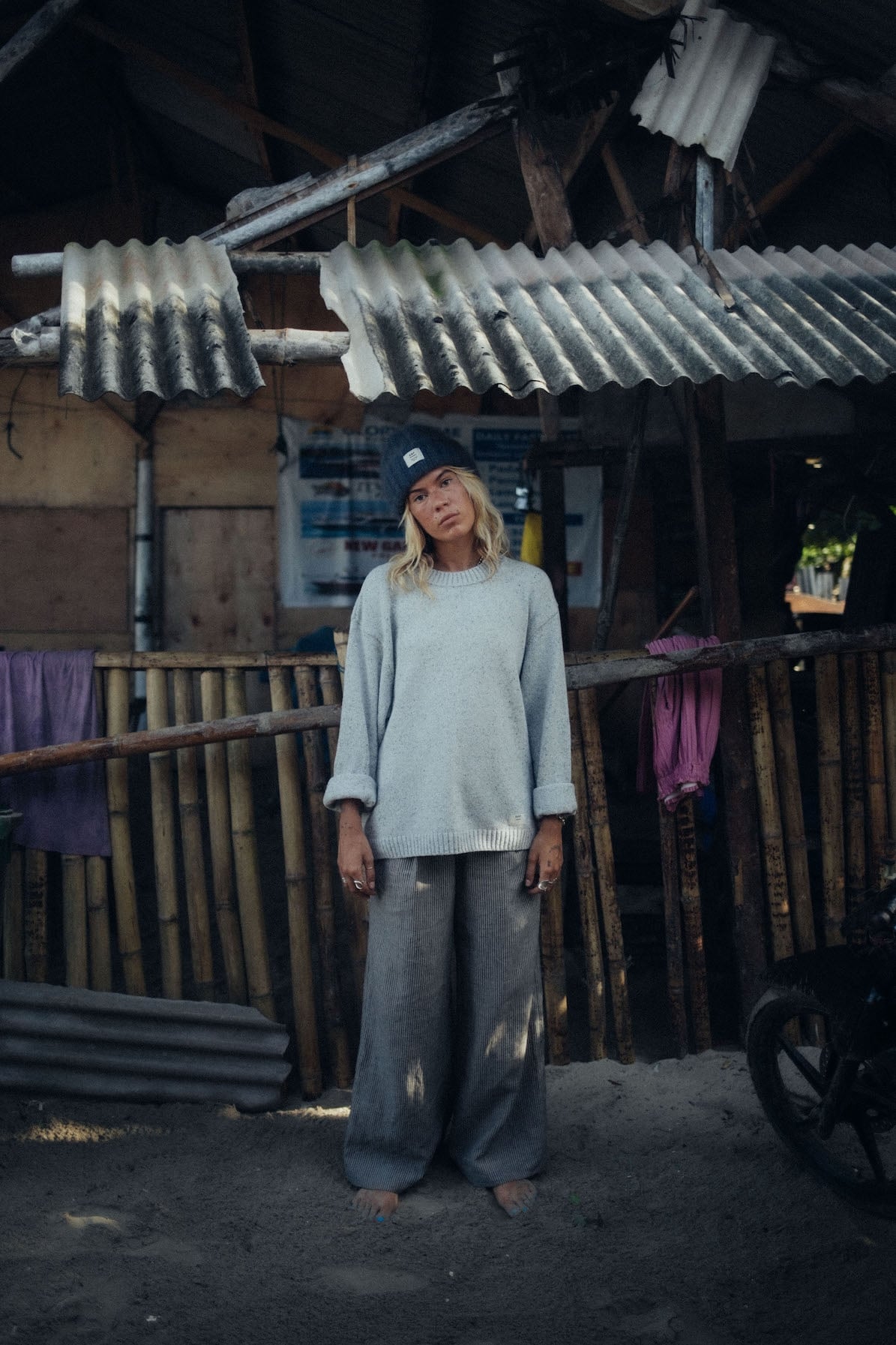 Olivia SRF Beanie - Stone Grey