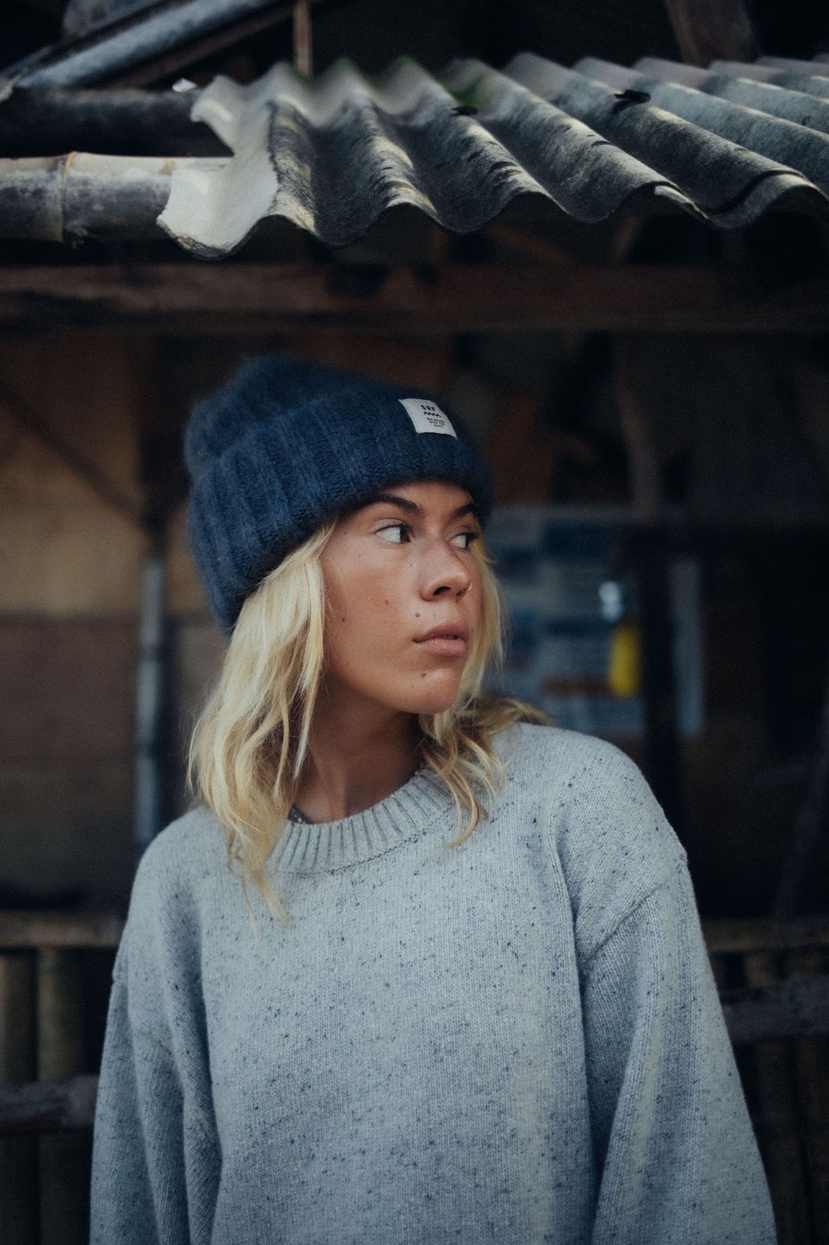 Olivia SRF Beanie - Stone Grey