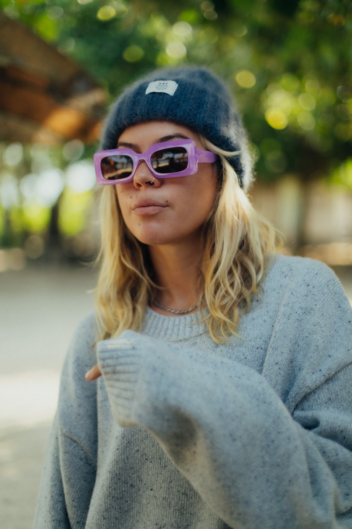 Olivia SRF Beanie - Stone Grey