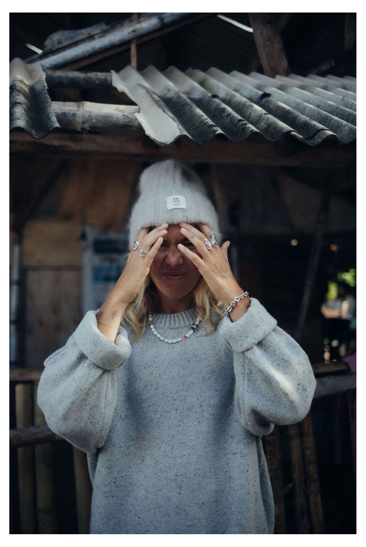 Olivia SRF Beanie - Light Grey Olivia SRF Beanie - Light Grey