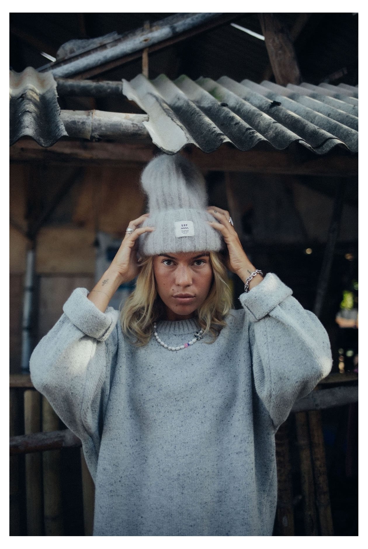 Olivia SRF Beanie - Light Grey Olivia SRF Beanie - Light Grey