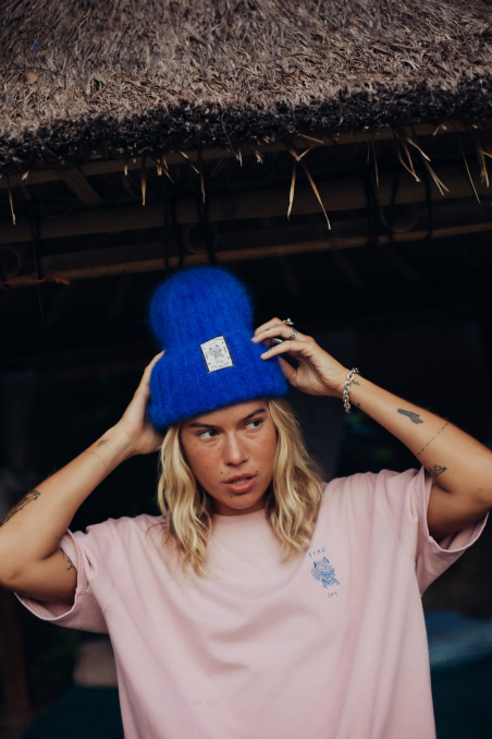 Olivia Tiger Beanie - Cobalt Haze Olivia Tiger Beanie - Cobalt Haze