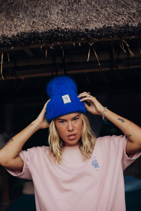 Olivia Tiger Beanie - Cobalt Haze Olivia Tiger Beanie - Cobalt Haze