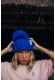 Olivia Tiger Beanie - Cobalt Haze