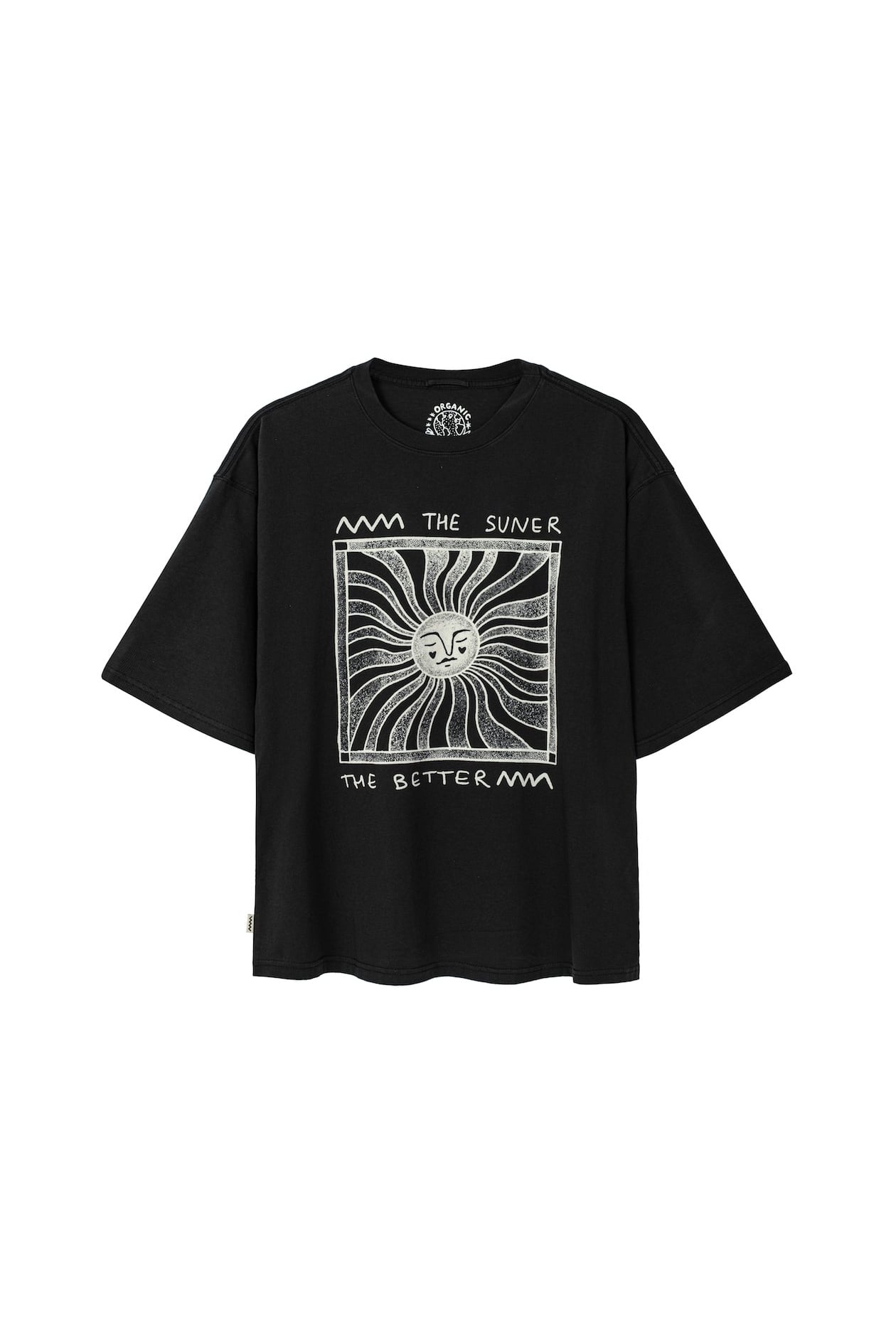 The Suner Tee - Acid Black