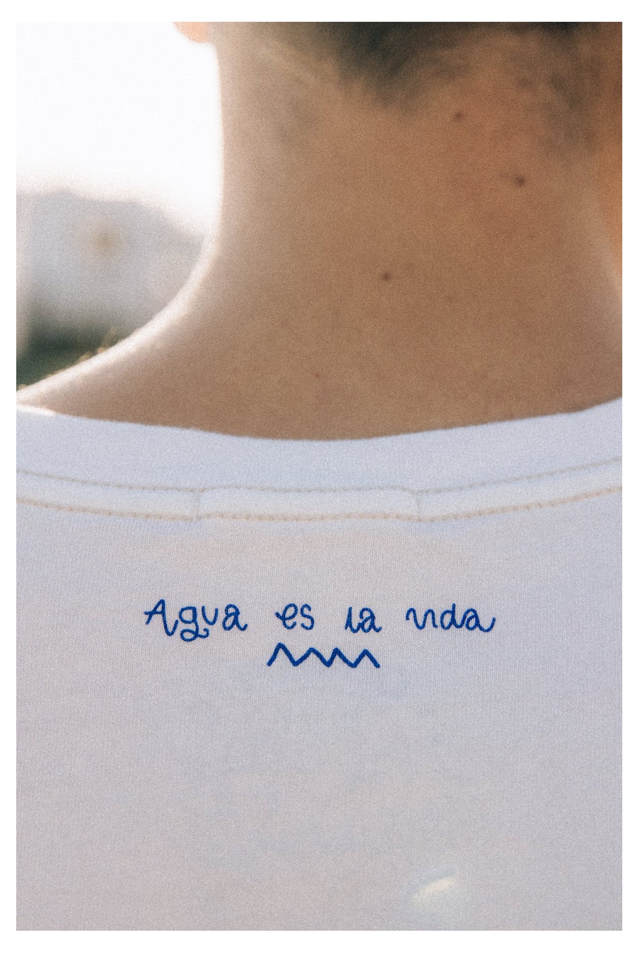 Aqua Box Tee - Vintage White