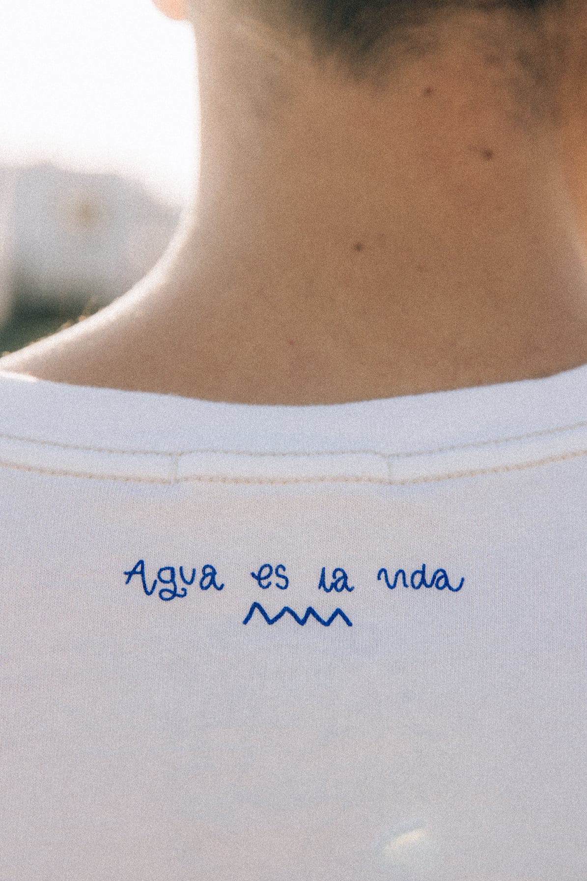 Aqua Box Tee - Vintage White