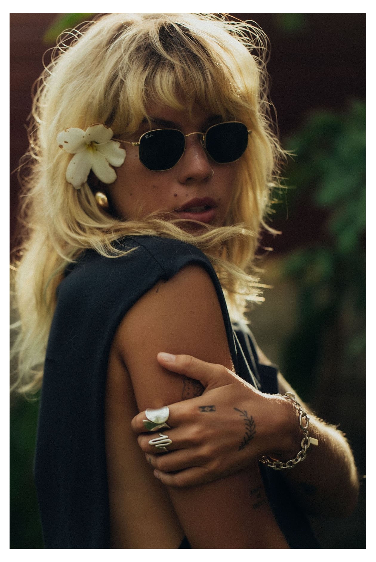 Pocket Tank Top - Acid Black