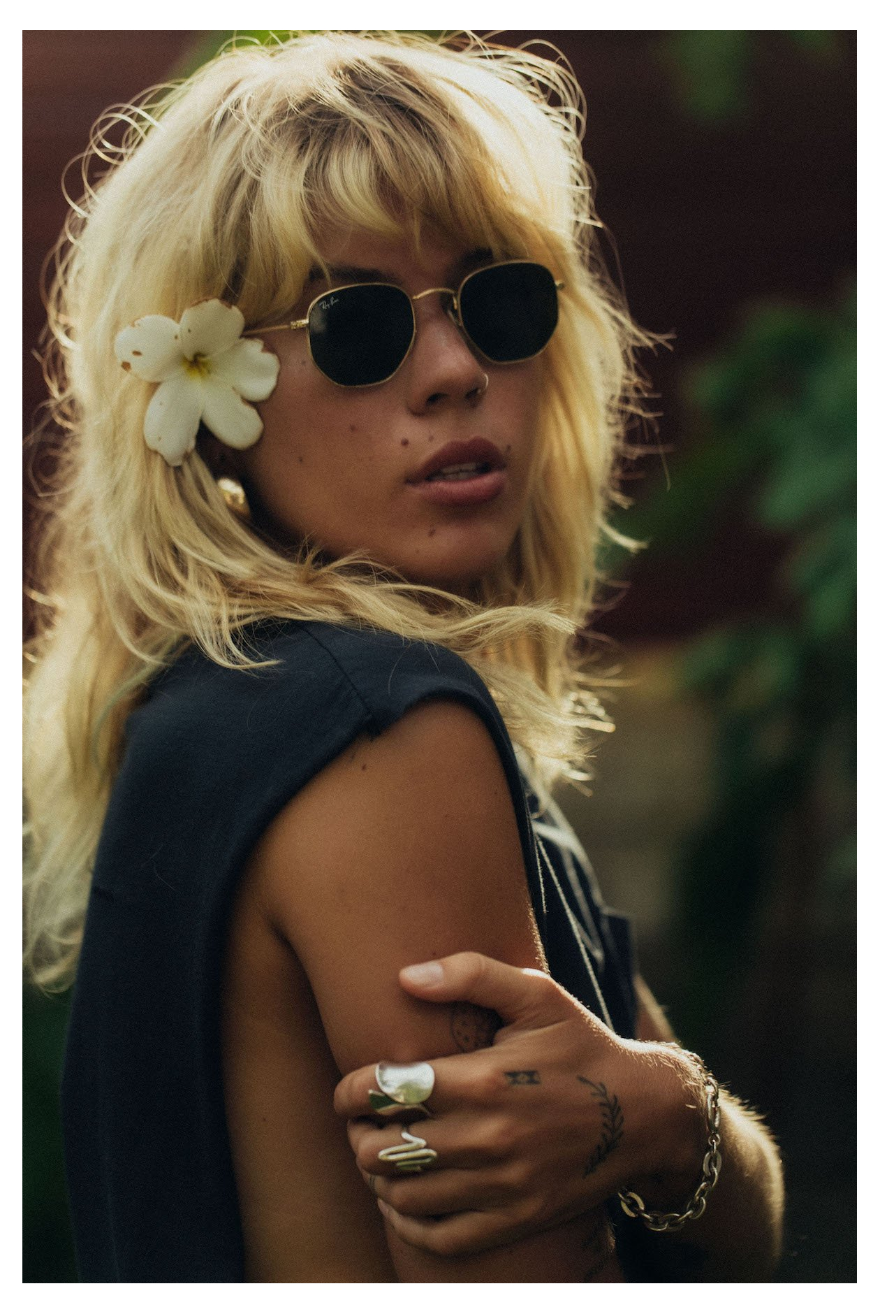 Pocket Tank Top - Acid Black