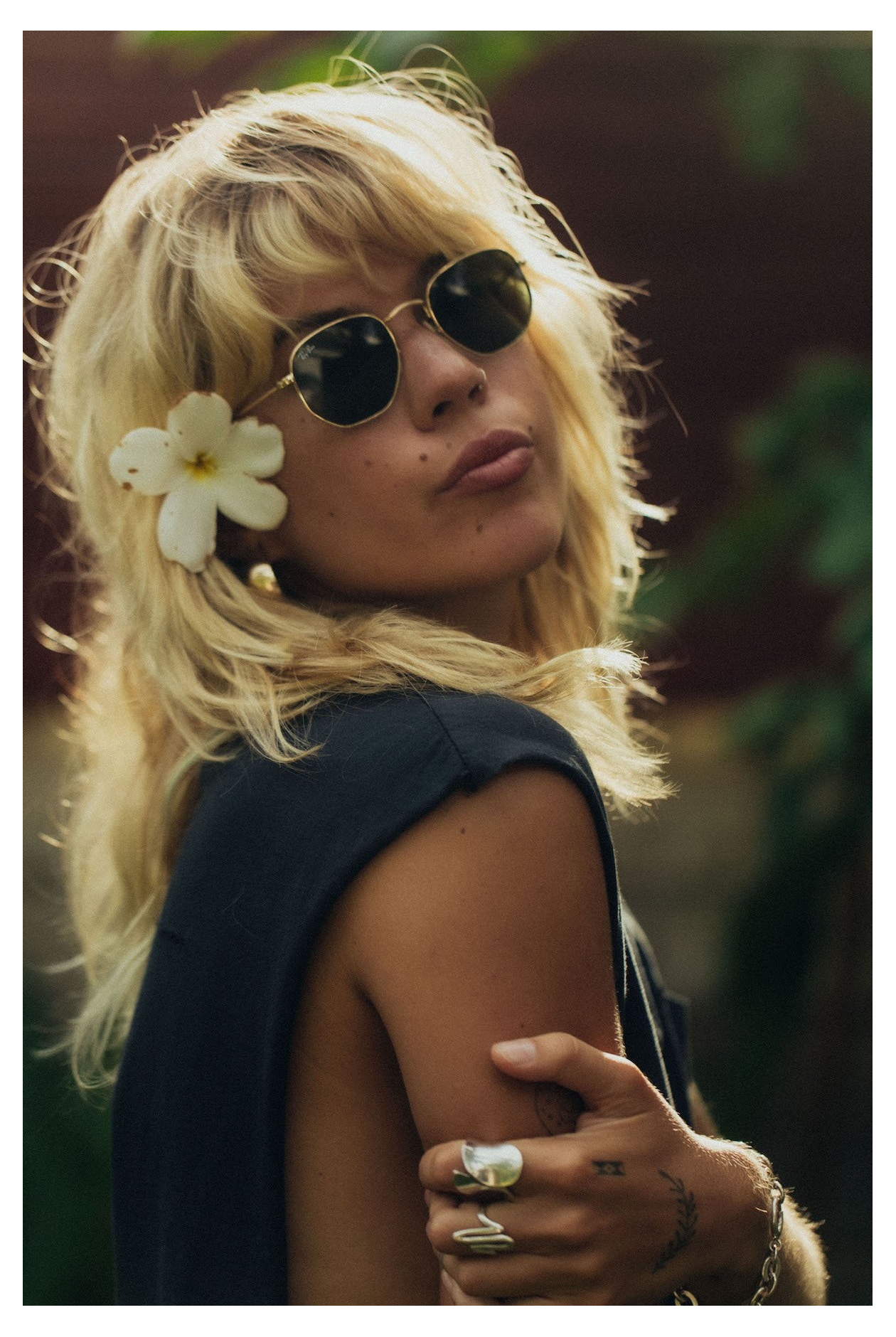 Pocket Tank Top - Acid Black