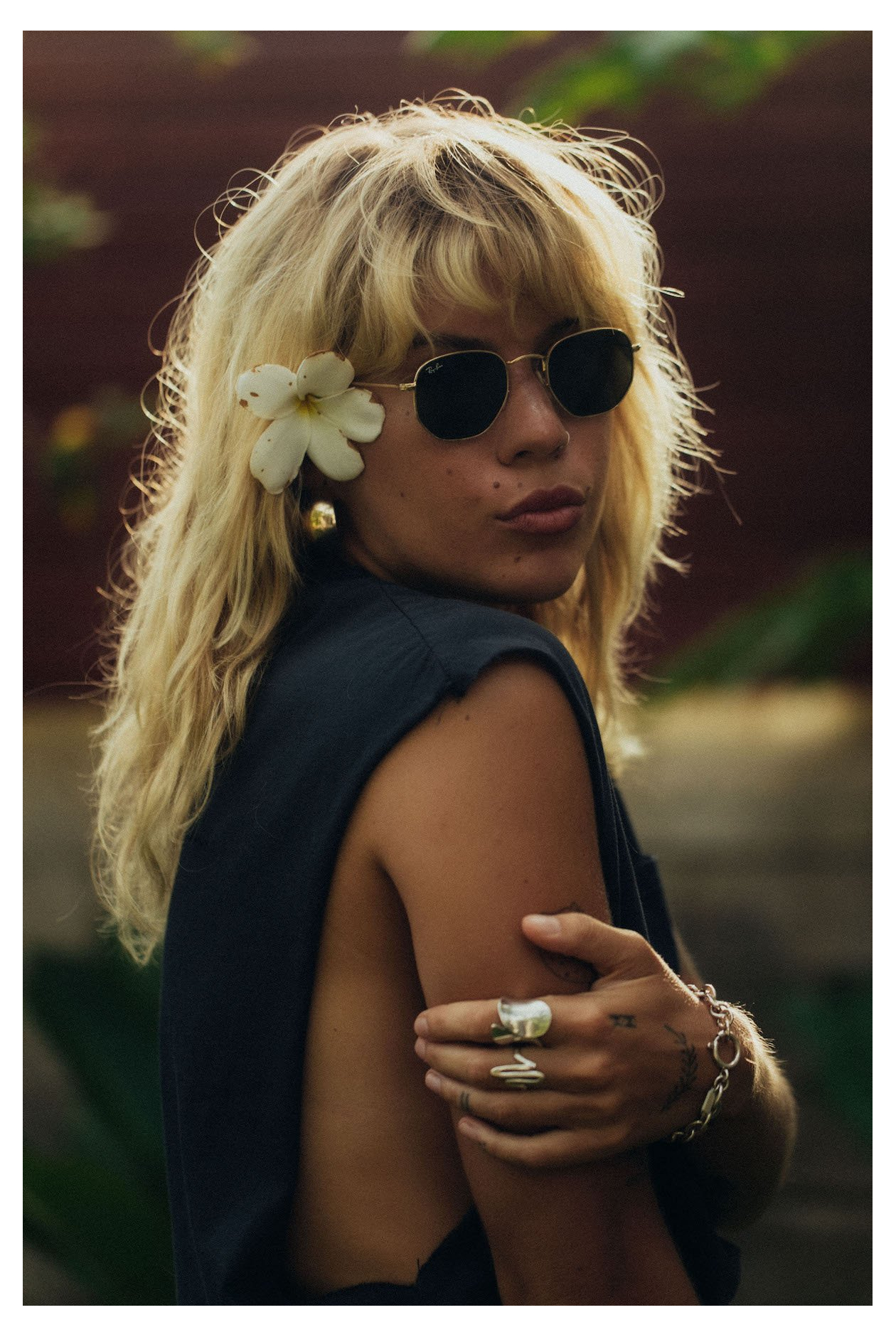 Pocket Tank Top - Acid Black