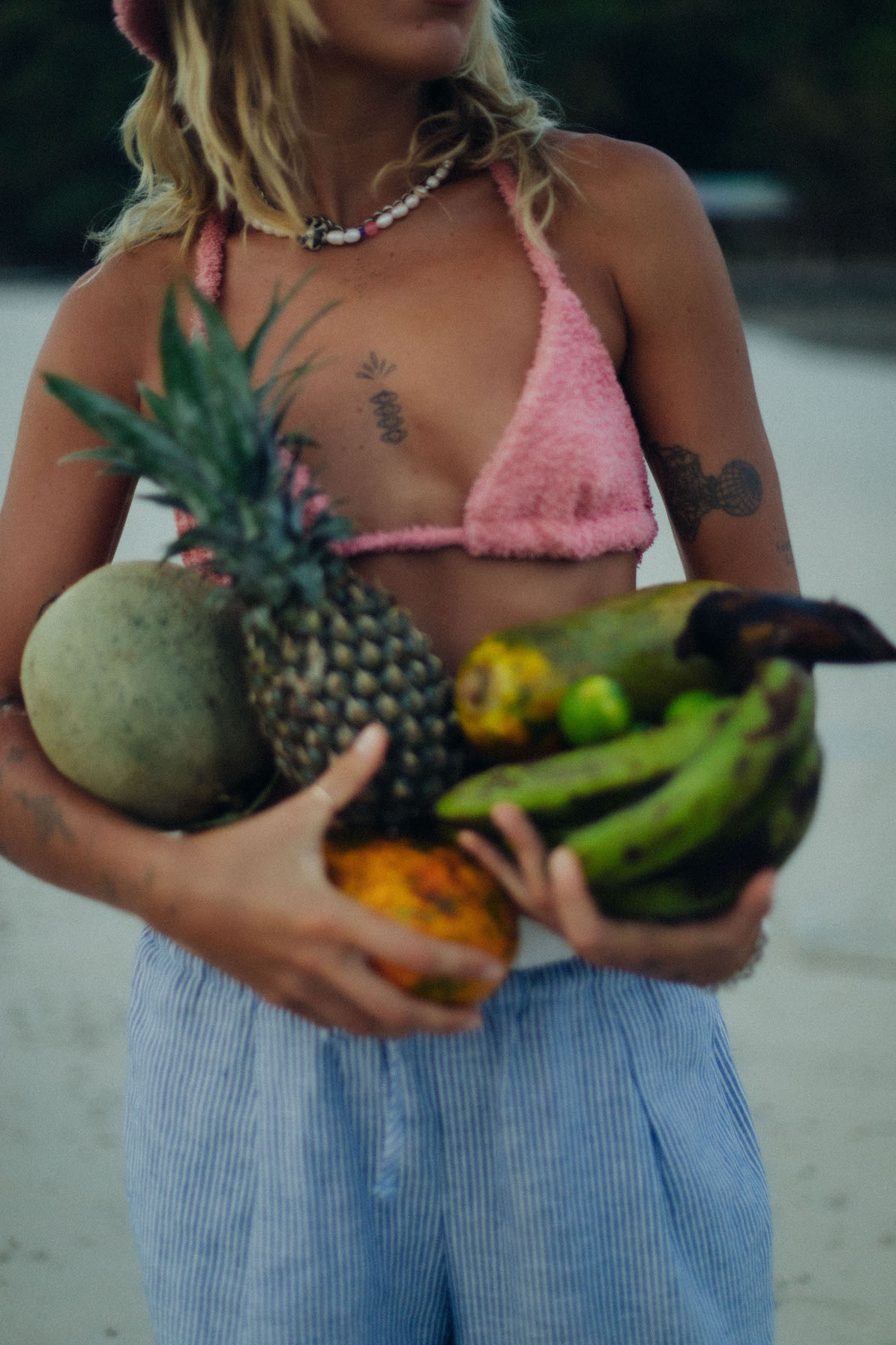 Frotte Triangle Bra - Flamingo Pink