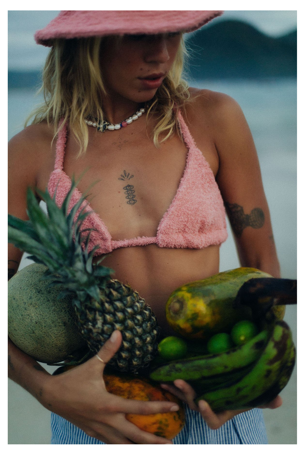 Frotte Triangle Bra - Flamingo Pink