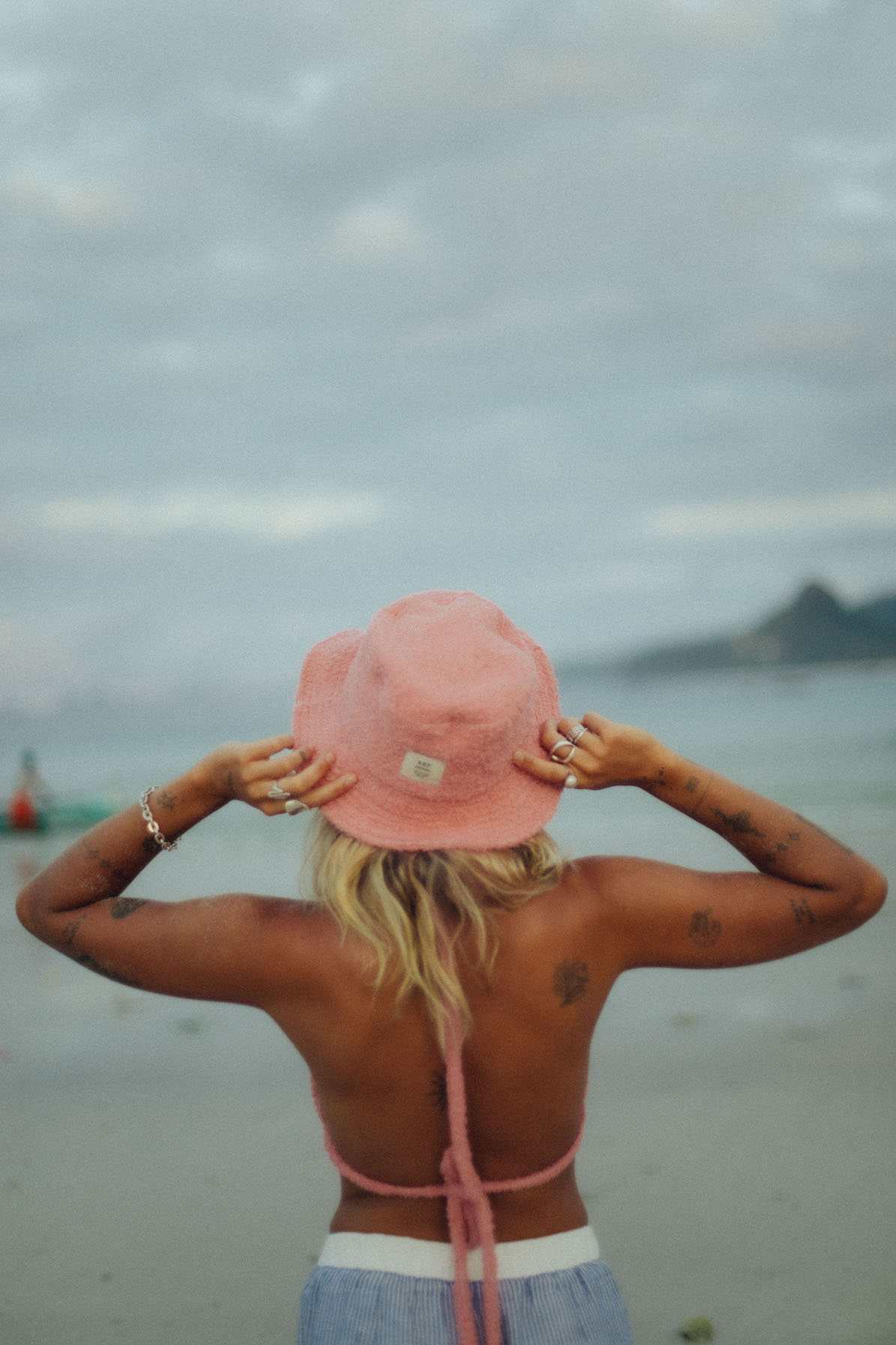 Frotte Triangle Bra - Flamingo Pink