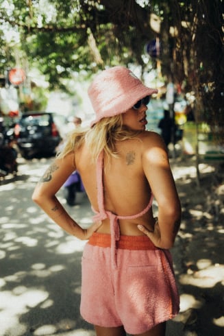 Frotte Shorts - Flamingo Pink