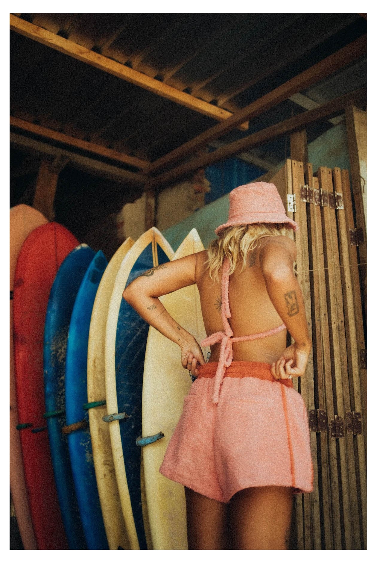 Frotte Shorts - Flamingo Pink Frotte Shorts - Flamingo Pink