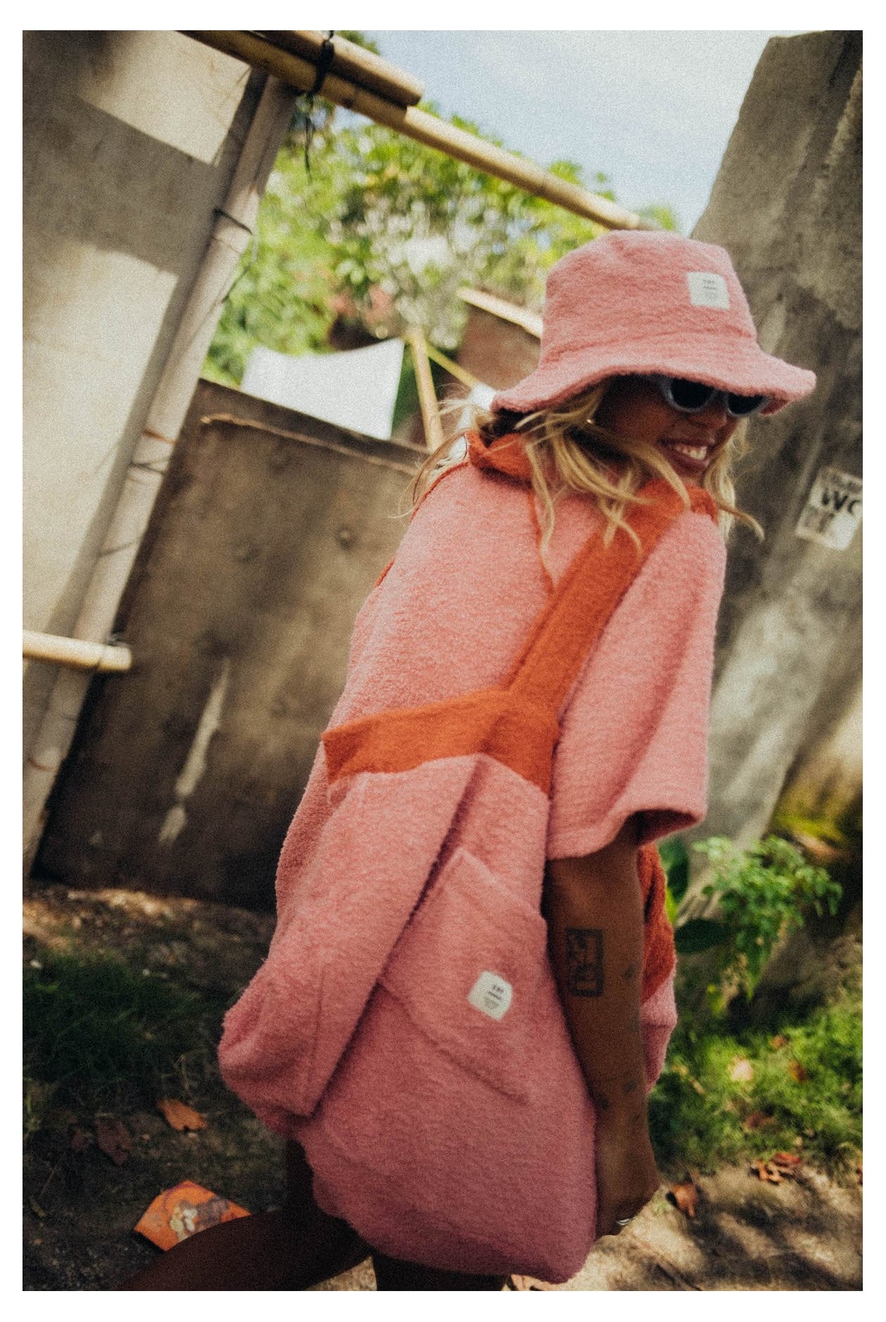 Frotte Polo Tee - Flamingo Pink