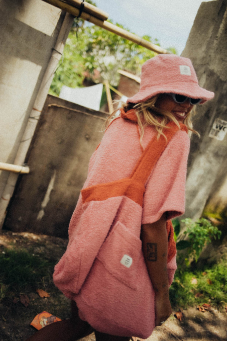 Frotte Polo Tee - Flamingo Pink Frotte Polo Tee - Flamingo Pink