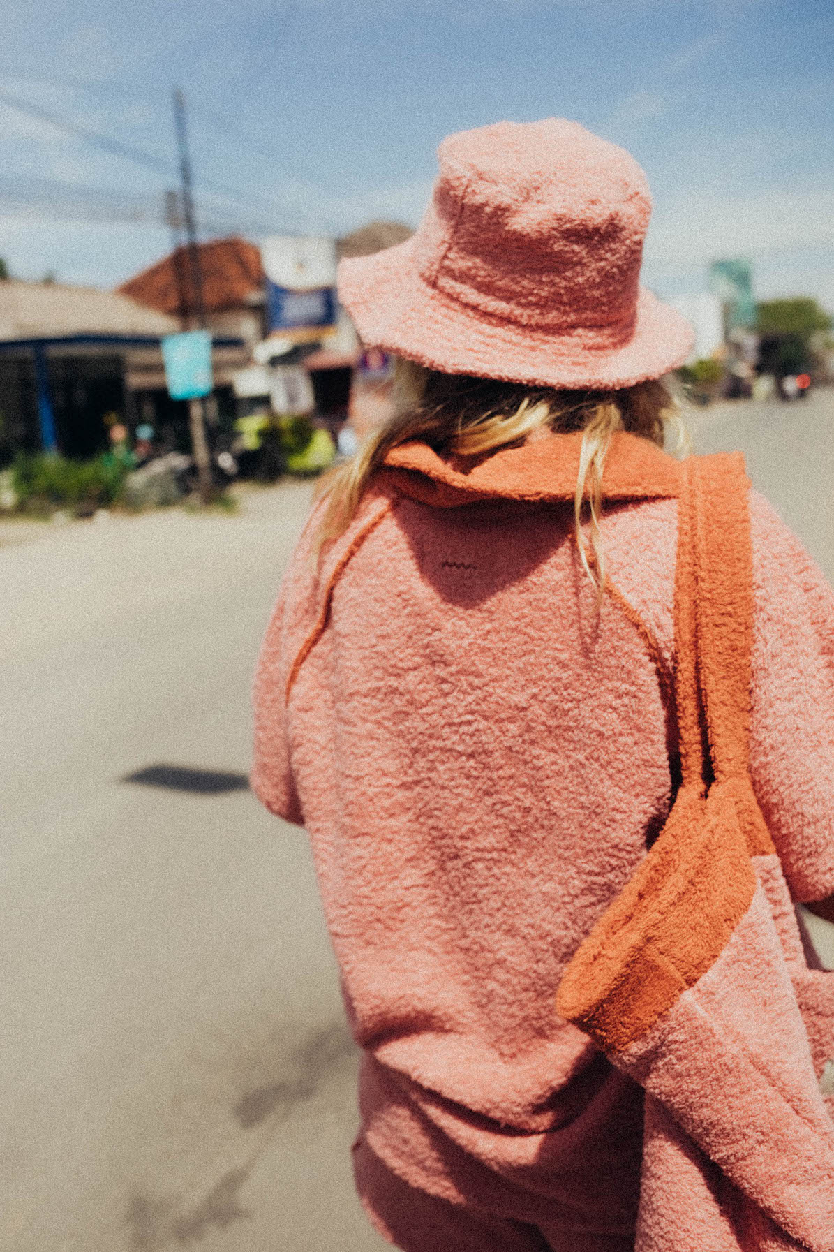 Frotte Polo Tee - Flamingo Pink