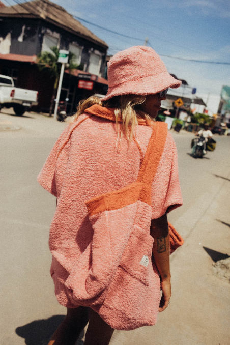 Frotte Polo Tee - Flamingo Pink Frotte Polo Tee - Flamingo Pink