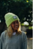Olivia Wave Tiger Beanie - Lime | Surf Inc. Olivia Wave Tiger Beanie - Lime | Surf Inc.