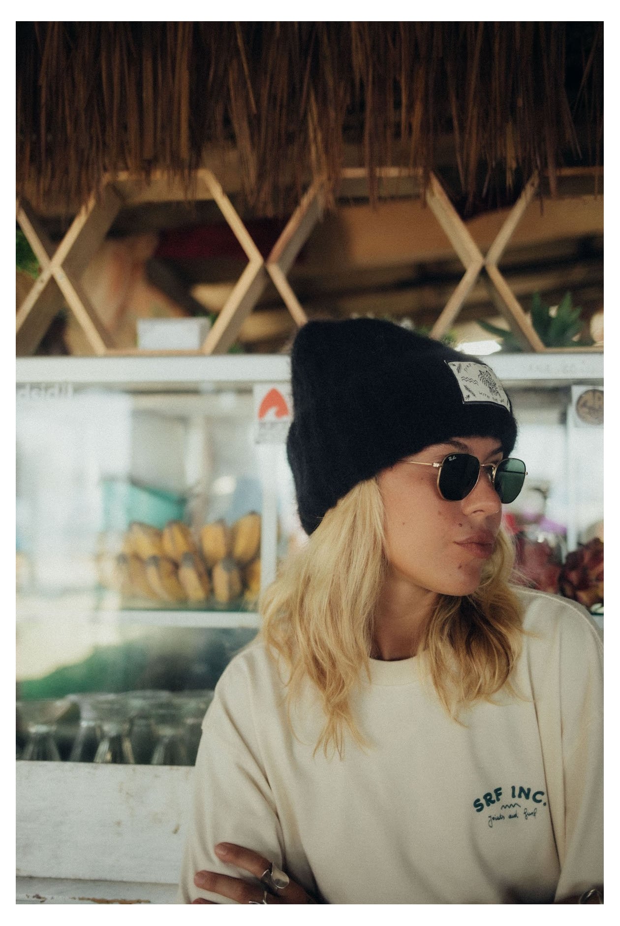 Olivia Wave Tiger Beanie - Space Black Olivia Wave Tiger Beanie - Space Black