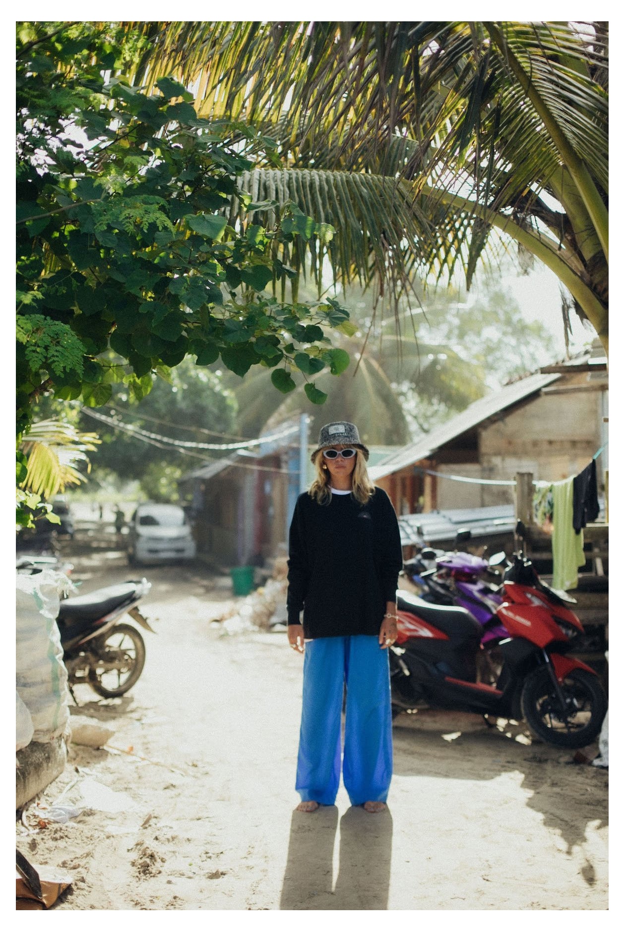 Lyocell Boxer Pants - Indigo Lyocell Boxer Pants - Indigo