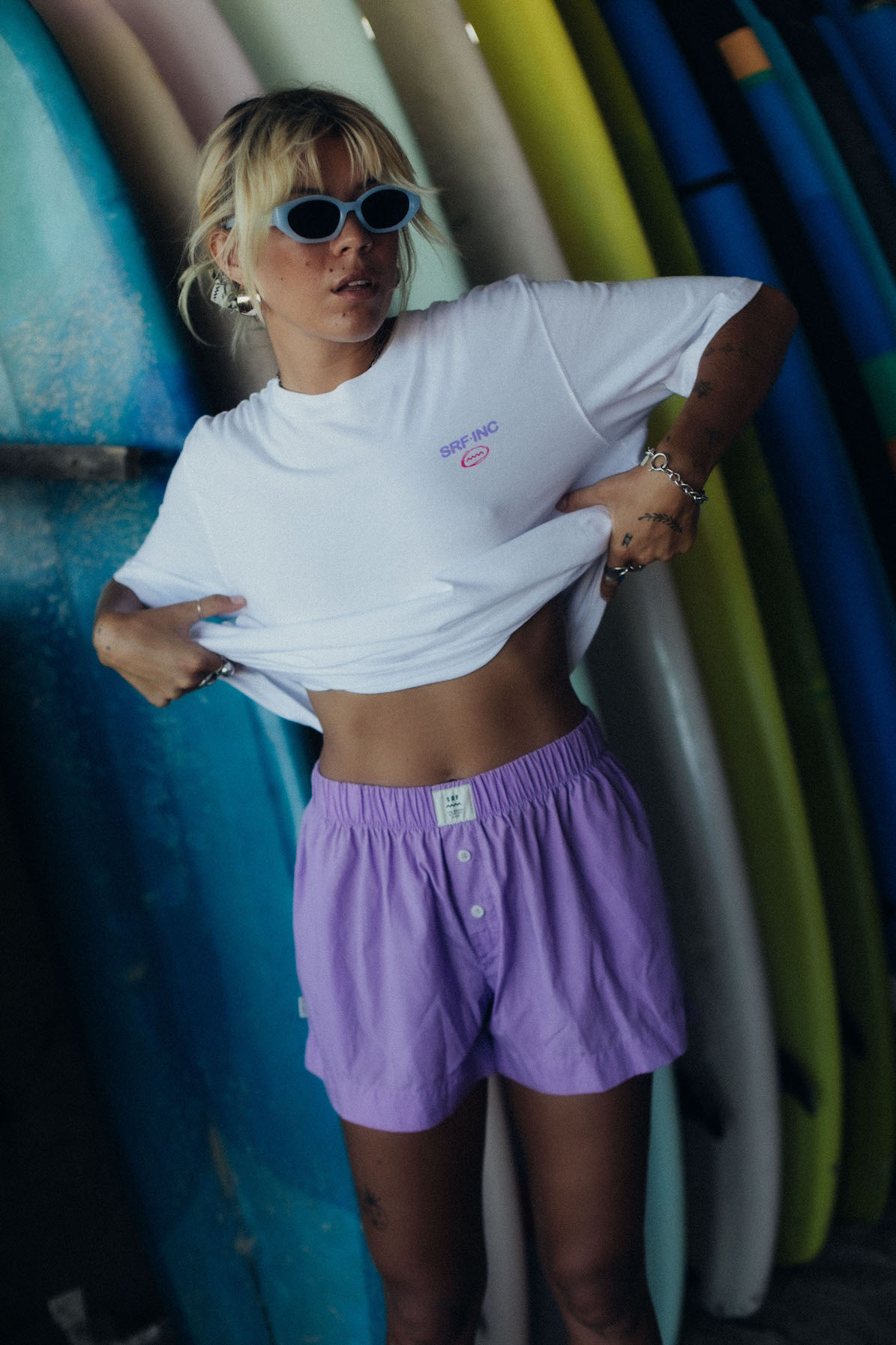 Lyocell Boxer Shorts - Berry Ice Cream Lyocell Boxer Shorts - Berry Ice Cream