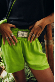 Wave Tiger Boxing Shorts - Lime | Surf Inc. Wave Tiger Boxing Shorts - Lime | Surf Inc.