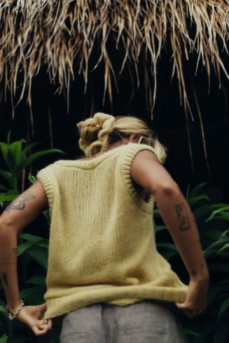 Mellow Yellow Fluffy Scrunchie