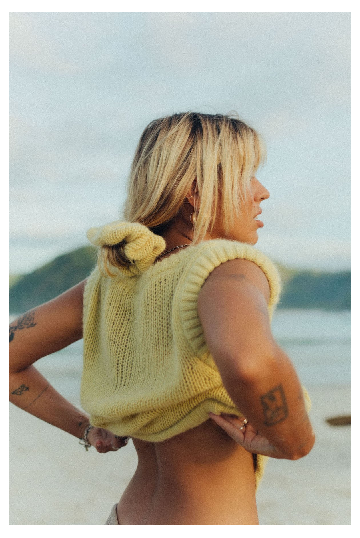 Mellow Yellow Fluffy Scrunchie