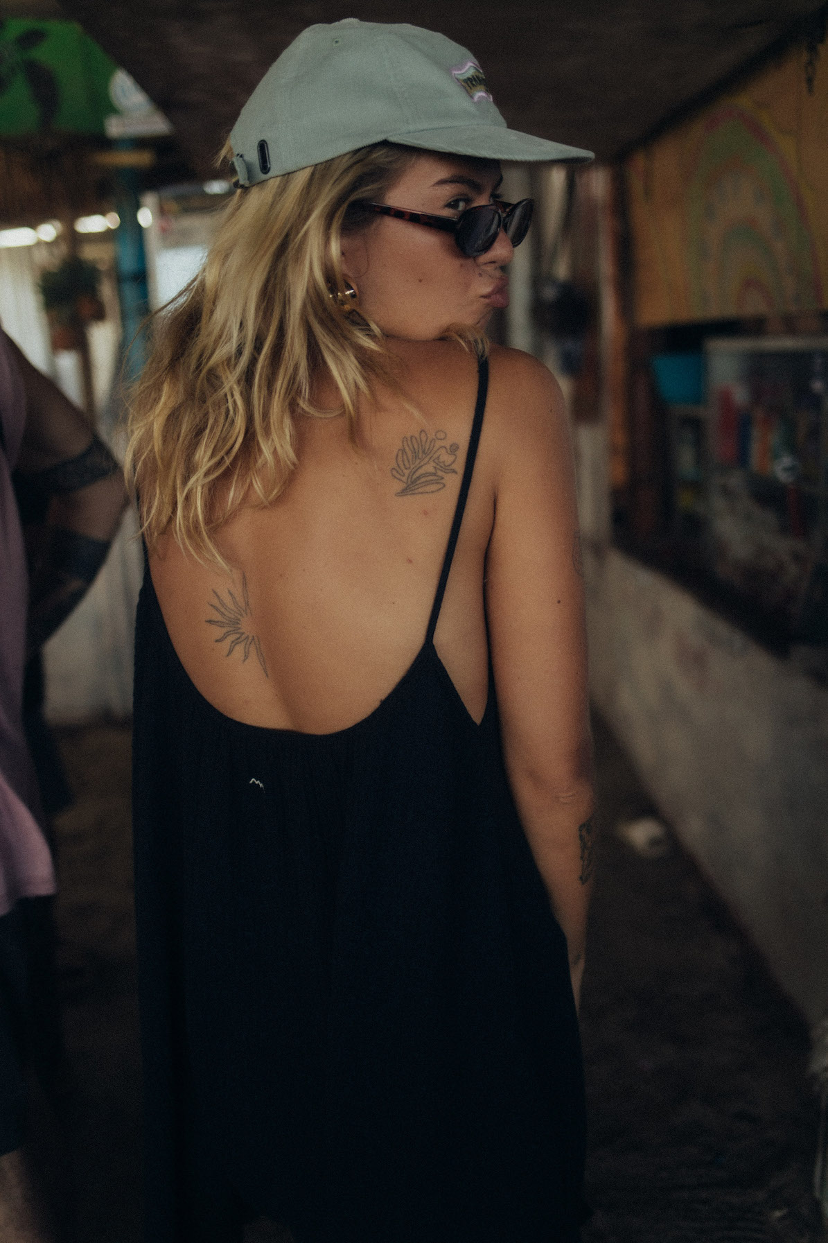 Loose Muslin Dress - Space Black