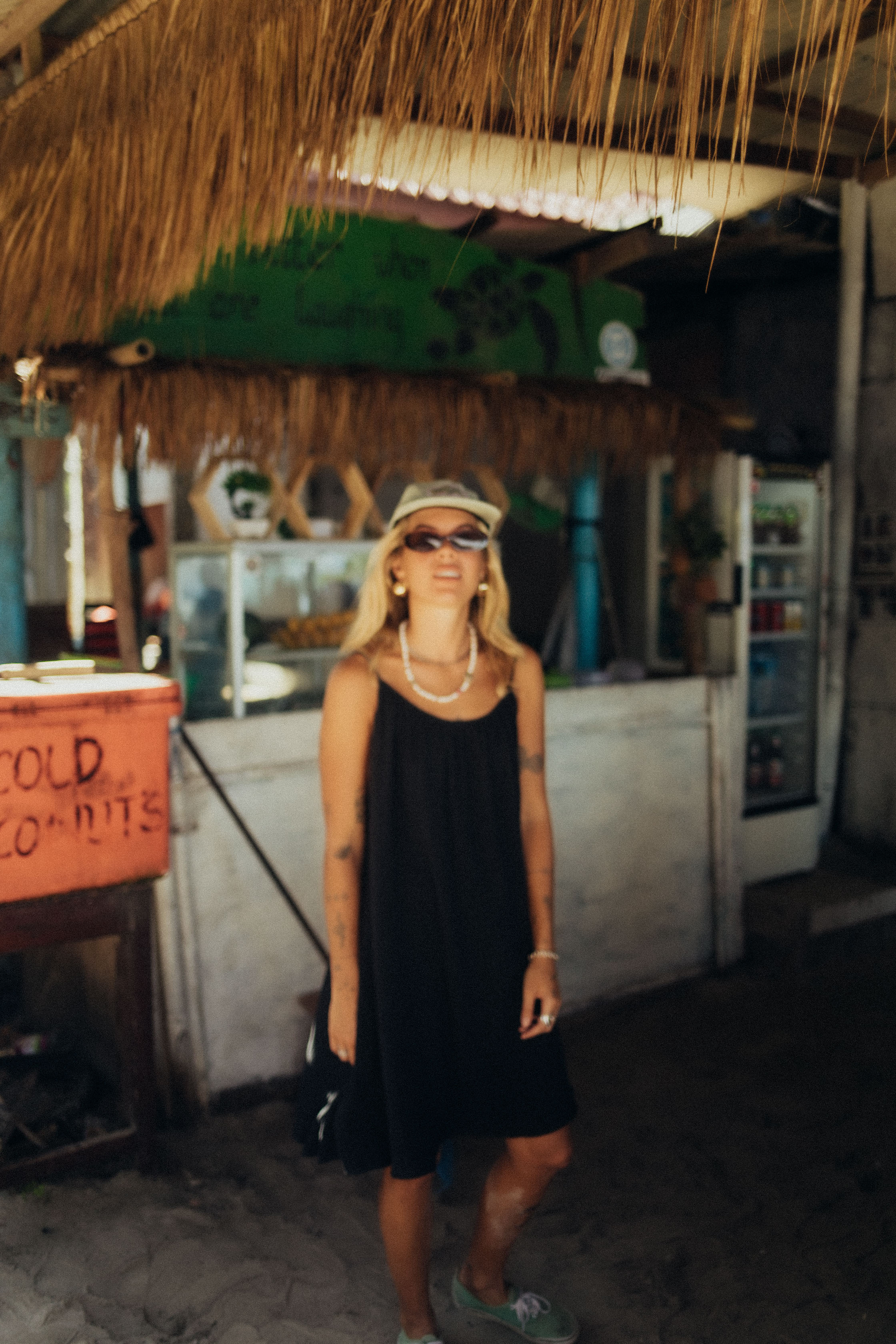 Loose Muslin Dress - Space Black