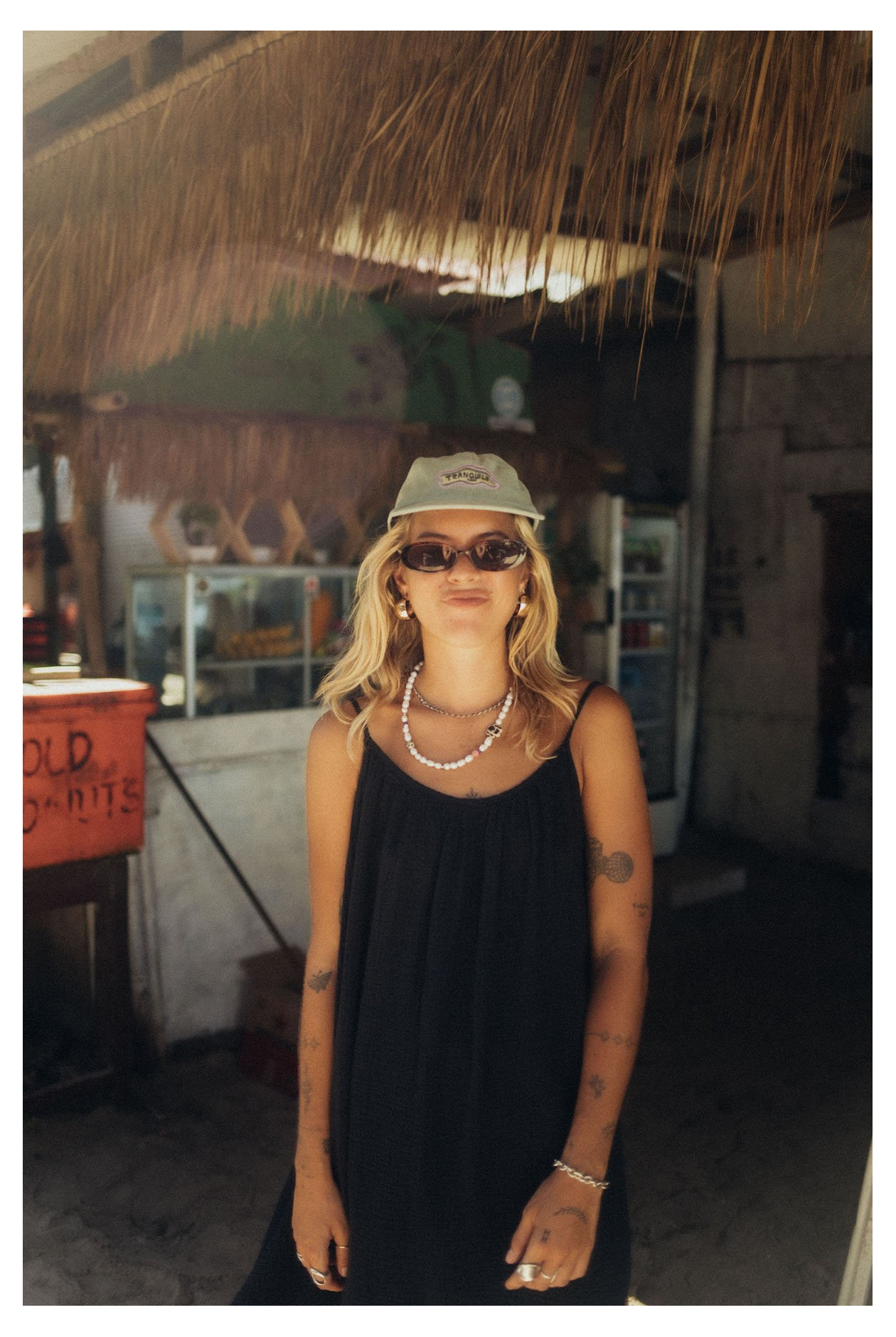 Loose Muslin Dress - Space Black