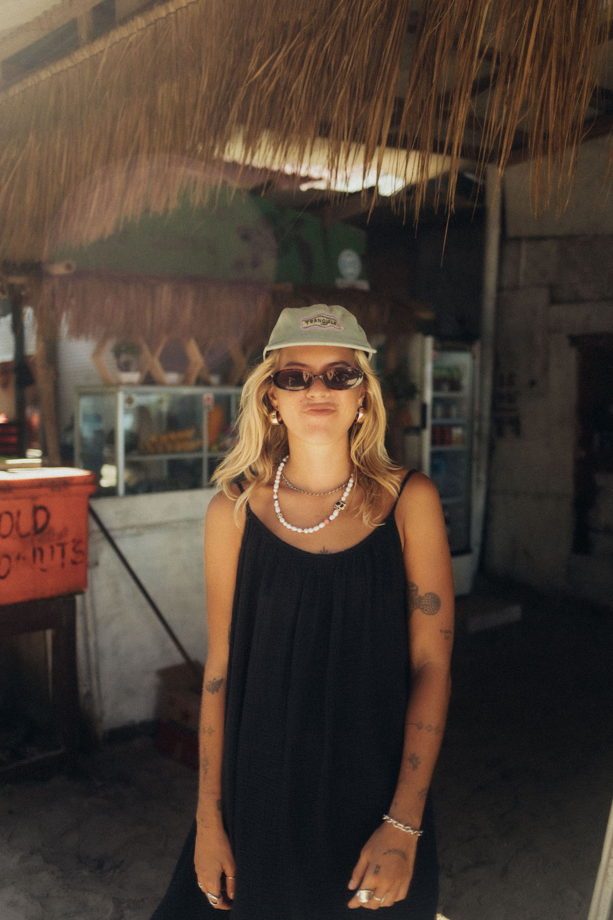 Loose Muslin Dress - Space Black