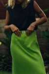 Twisted Ankle Lime Skirt