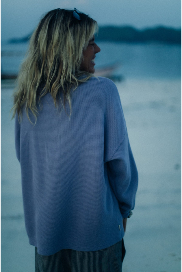 Waffle Longsleeve - Heather Purple Waffle Longsleeve - Heather Purple