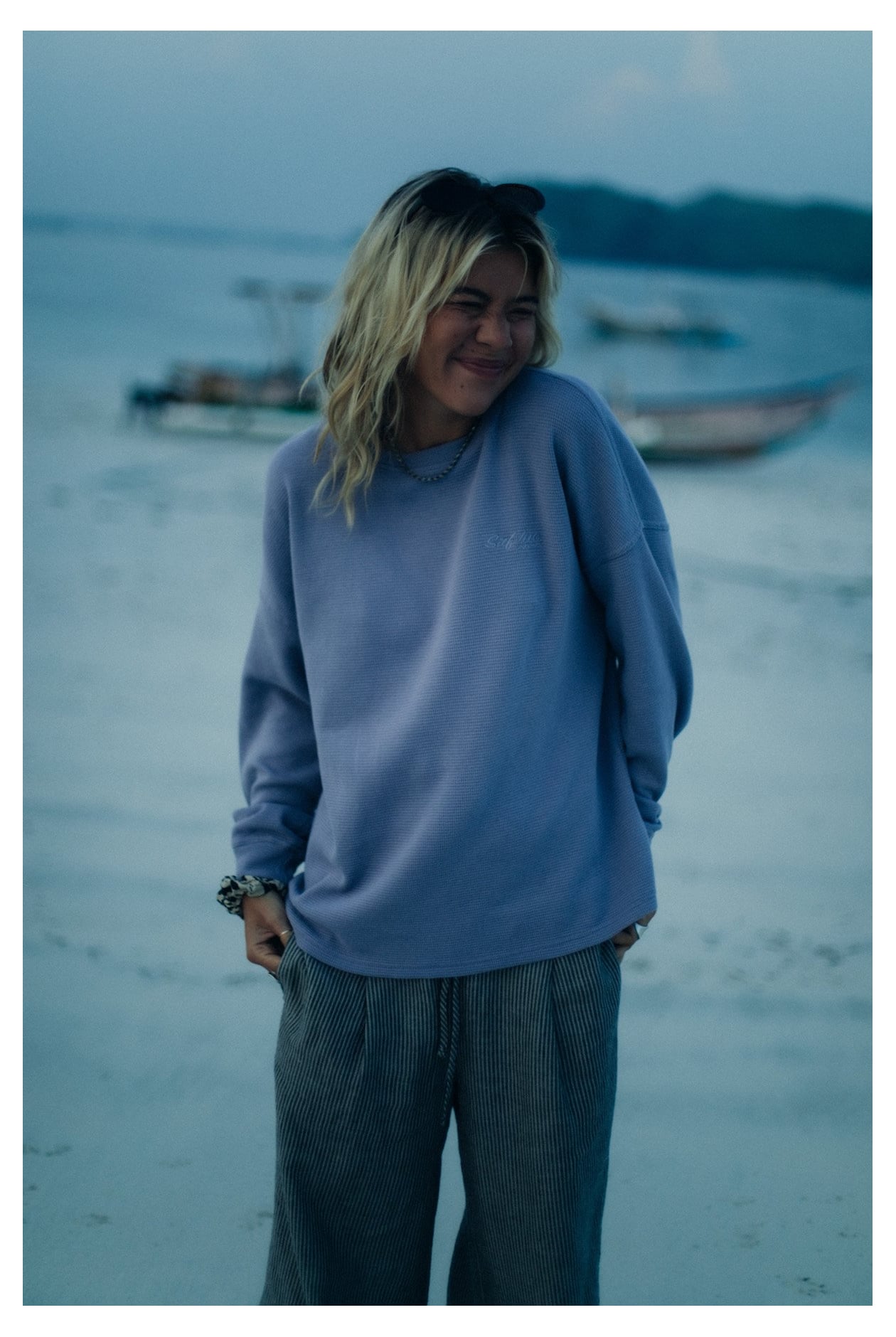 Waffle Longsleeve - Heather Purple Waffle Longsleeve - Heather Purple