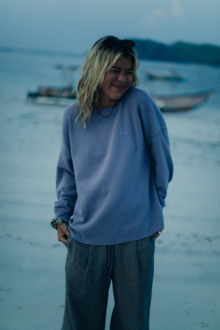 Waffle Longsleeve - Heather Purple Waffle Longsleeve - Heather Purple