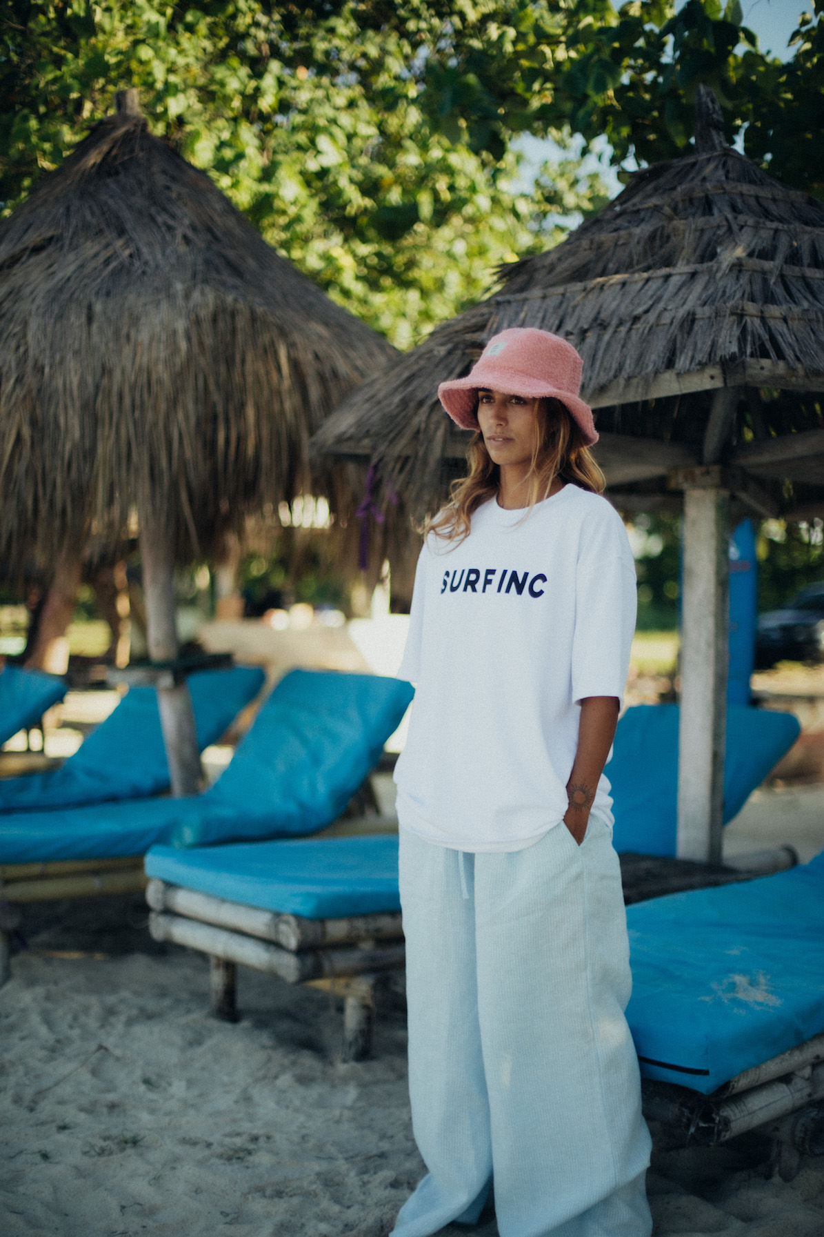 Lazy Linen Pants - Light Blue