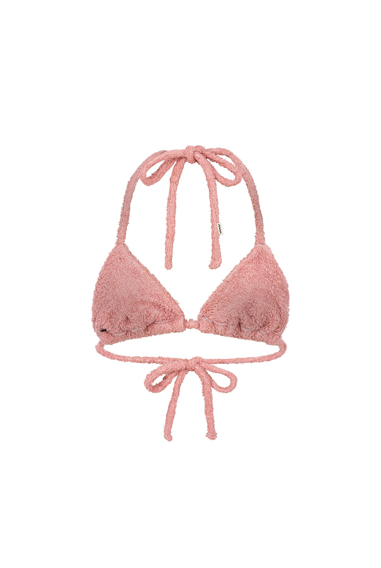 Frotte Triangle Bra - Flamingo Pink
