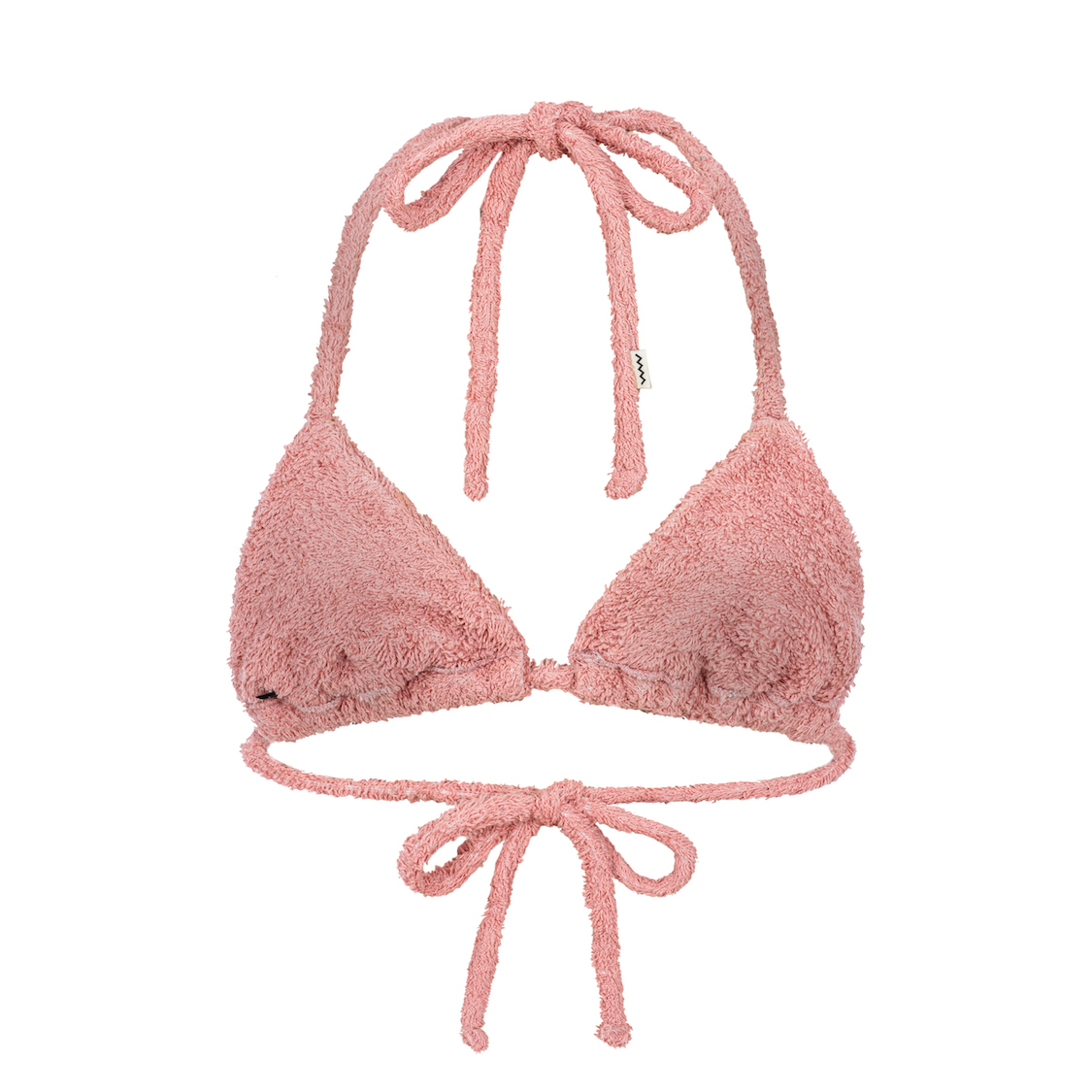Frotte Triangle Bra - Flamingo Pink