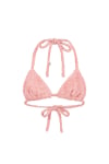 Frotte Triangle Bra - Flamingo Pink