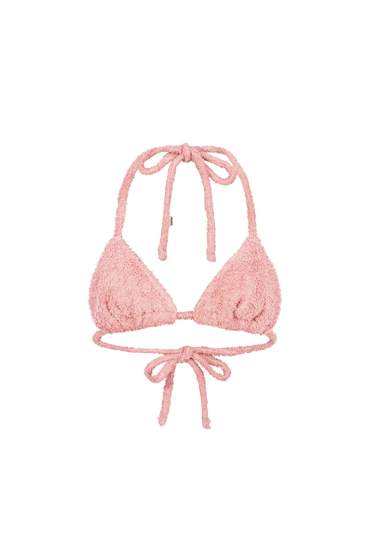 Frotte Triangle Bra - Flamingo Pink