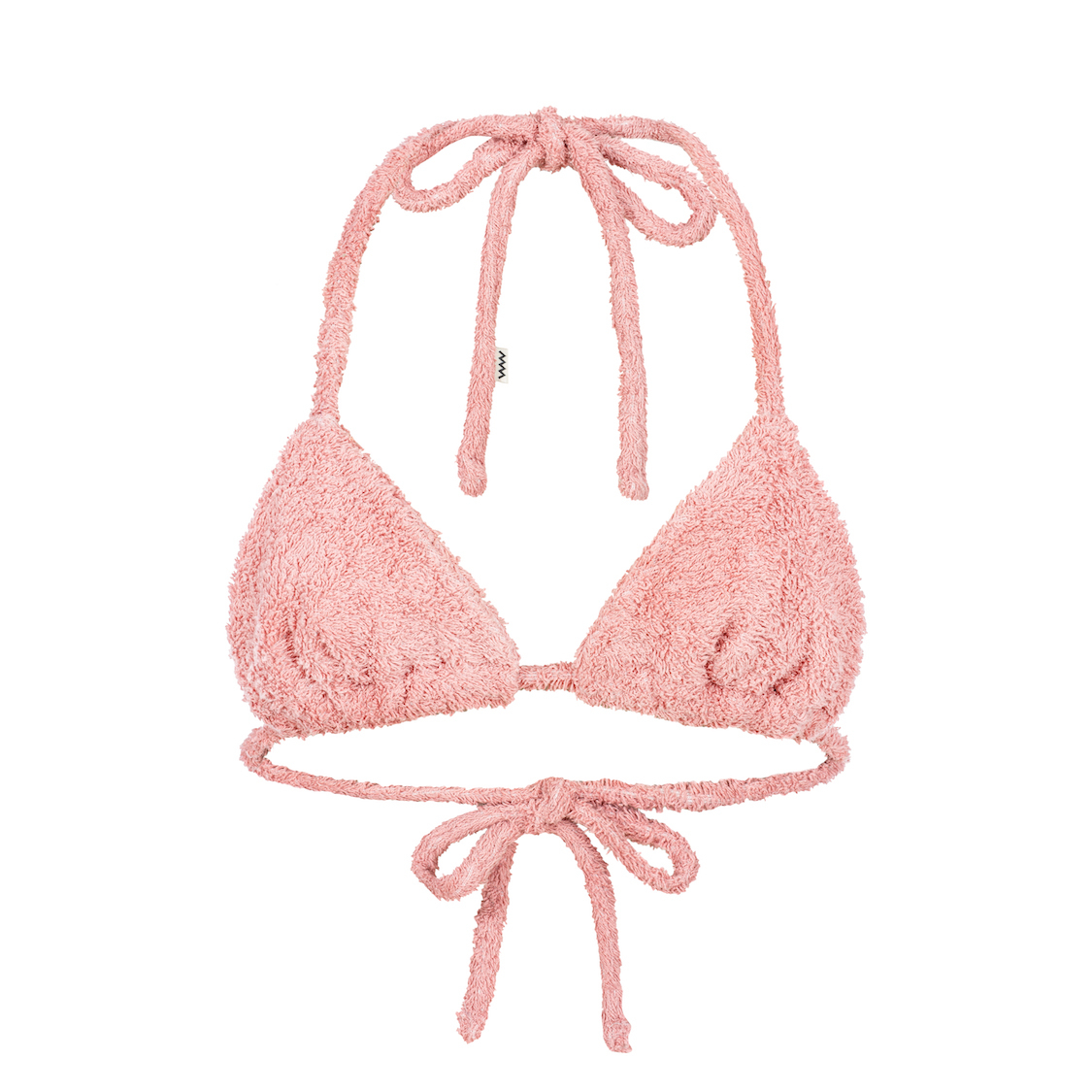 Frotte Triangle Bra - Flamingo Pink