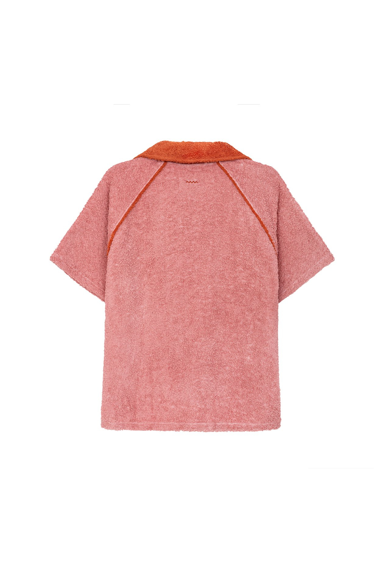 Frotte Polo Tee - Flamingo Pink