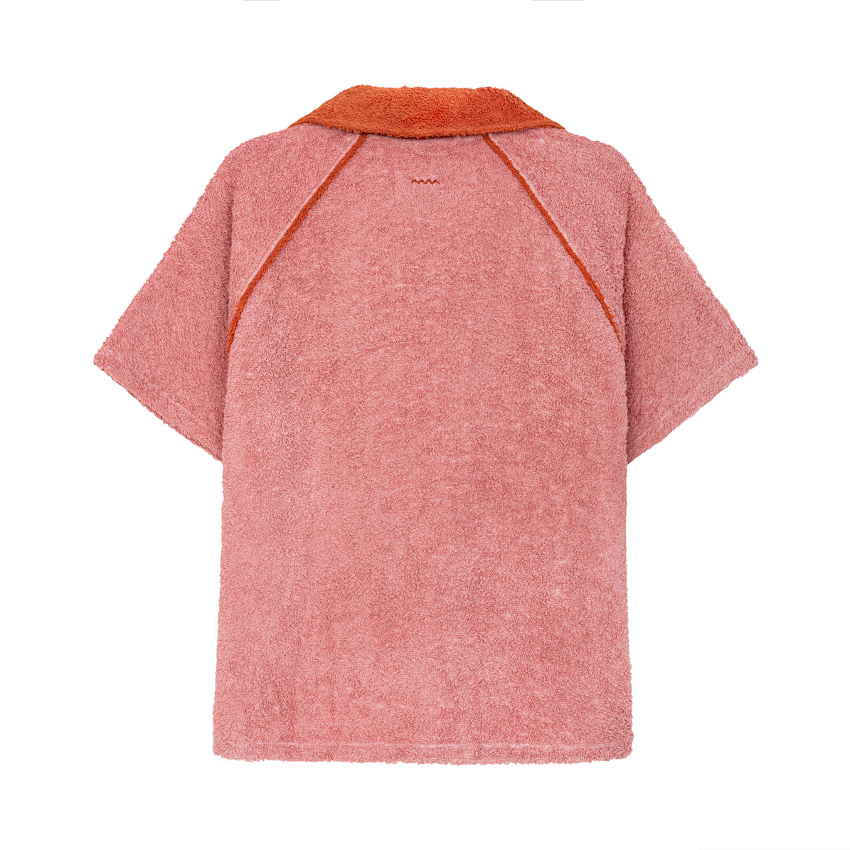 Frotte Polo Tee - Flamingo Pink