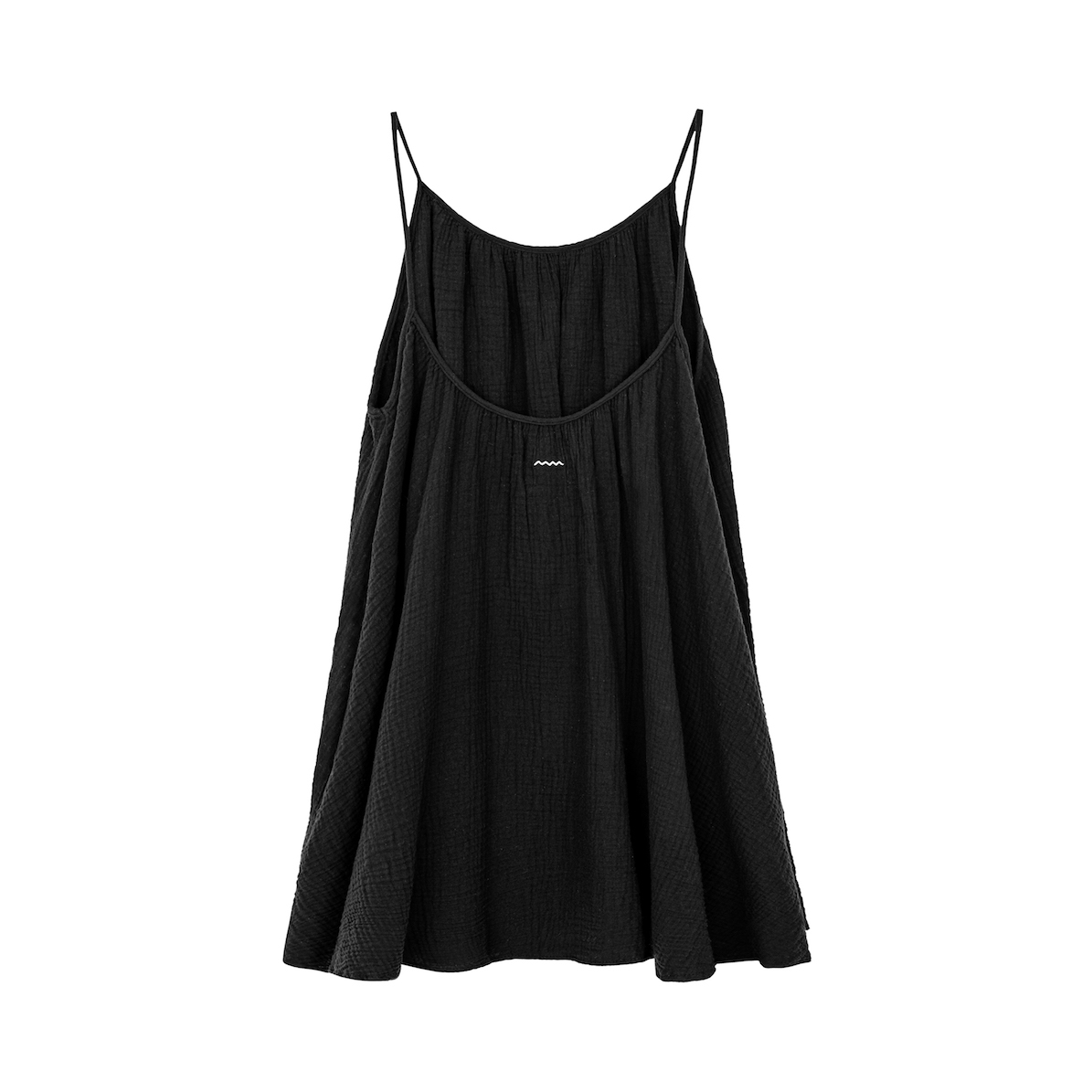 Loose Muslin Dress - Space Black