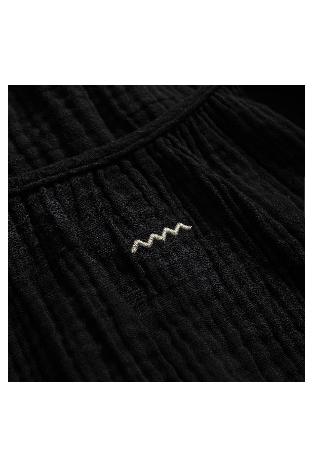 Loose Muslin Dress - Space Black