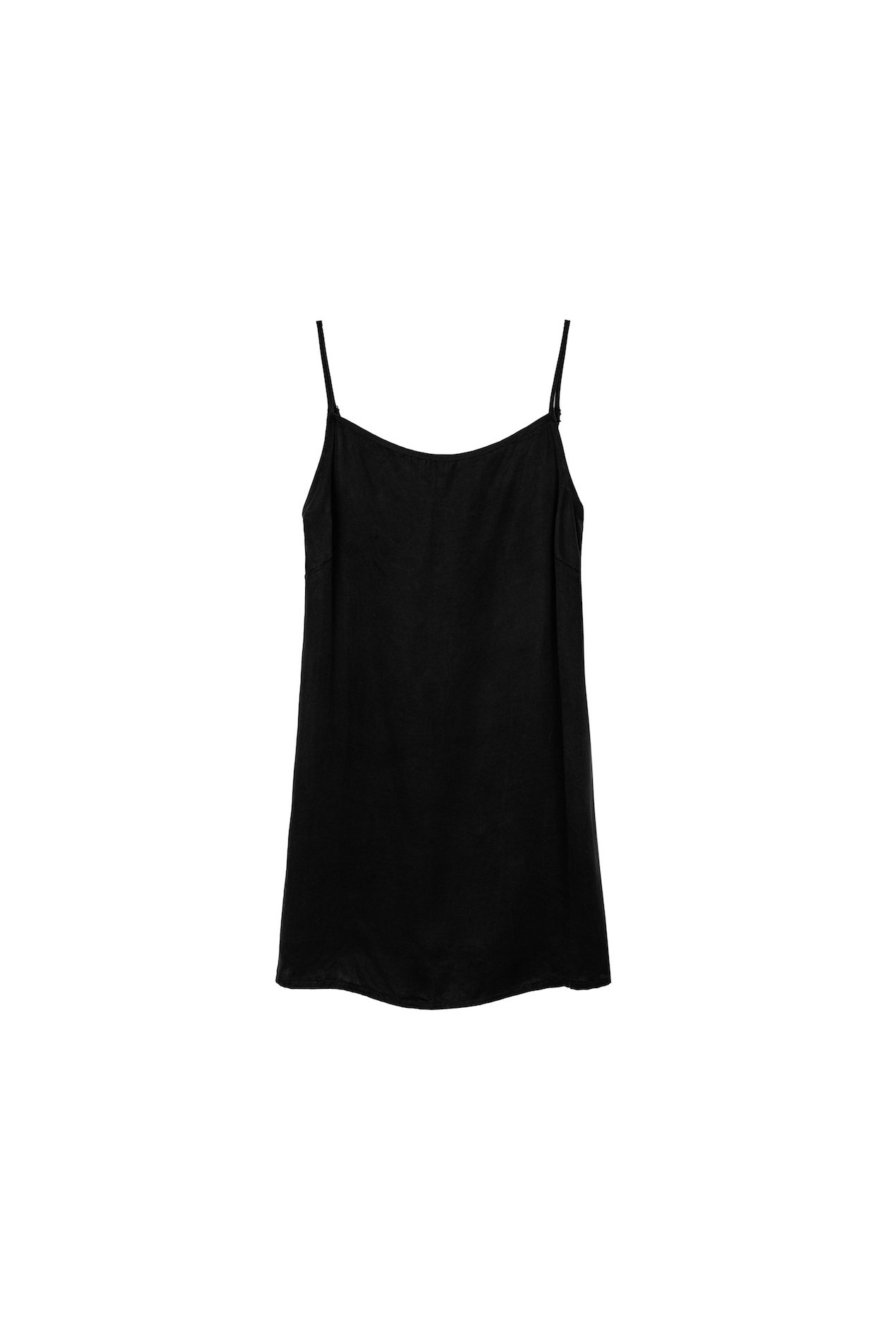 Mini Cupro Dress - Space Black